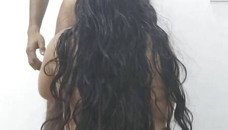 A Virgin Girl Enjoyed His First Sex with Her Indian Desi Girlfriend