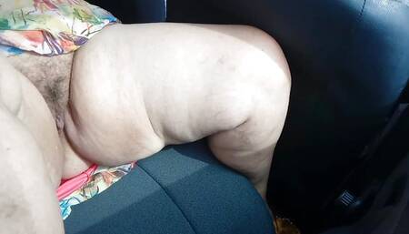 showing in the back seat of the car