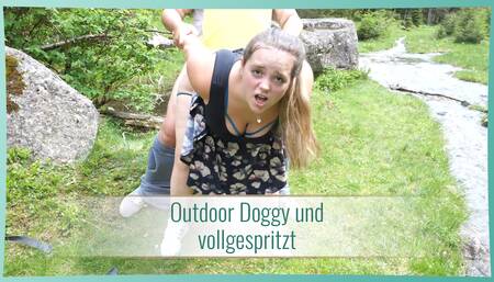 Outdoor Doggy and Squirted