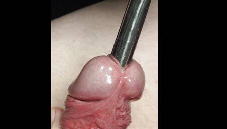 DO NOT VIEW IF SENSITIVE! 14mm Sounding Big Uncut Head Ultra Close-up w Cumshot POV 4K