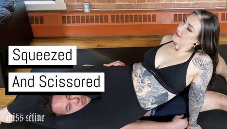 Squeezed And Scissored | Double Domme Submission Holds