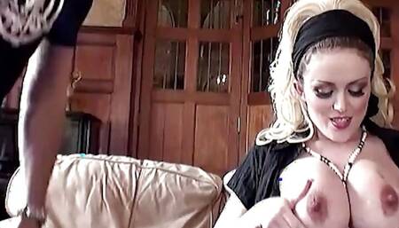 Pregnant Blonde Gets Really Horny with Her Hormones Raging All Day