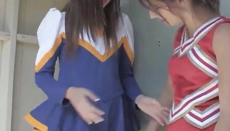 Lesbian Cheerleaders Cassandra Nix and Mary Jane Johnson Lick Pussy.