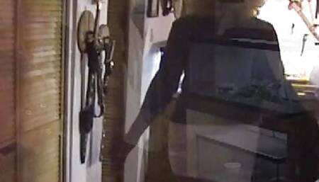 Blonde slut gets warm cum on her face