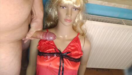 My doll wants me to fuck her in front of the window so the neighbors can see her