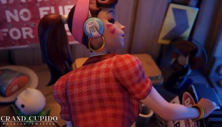 D.Va Close Sex in Garage Overwatch