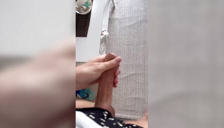 Uncut cock Cumming on cookies and eating it in adidas tracksuit
