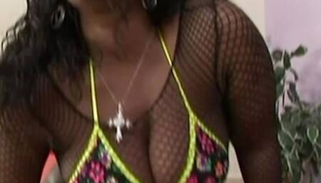 Lucky white guy gets to touch, lick, and fuck a cute girls big black ass