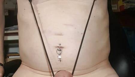 changing nipple piercings, bondage stretching piercings with sex and PA ring