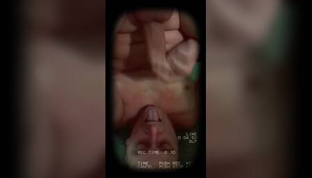 Self facial - swallowing my own cum