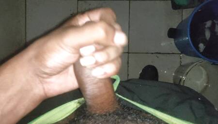 Young boy masturbating in the toilet ????