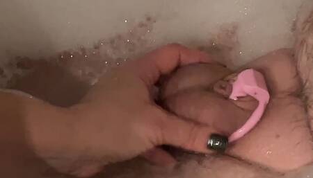 Release From Chastity and Small Dick Handjob