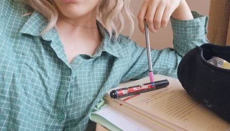 Aux pieds d'une étudiante