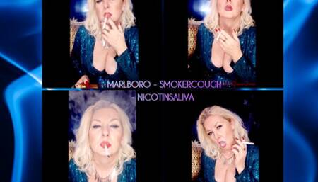Marlboro Red 100s - hard barking Smokercough - Nicotinsaliva