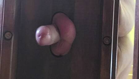 Dick fun with stool and massive cum