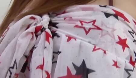 Hairy japanese teen gets her mouth cunt full of cum!