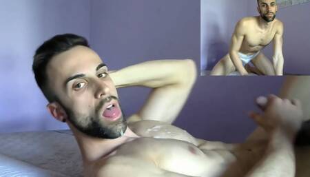 JERKING OFF and CUMMING in my own mouth