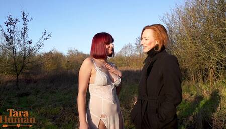 Outdoorfun with Teen and Milf
