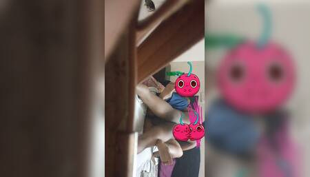 Sperm Ejaculated Into Grandma's Pussy After a Long Time