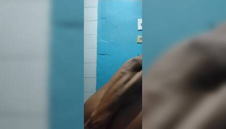 Pleasing the ass she masturbates latino
