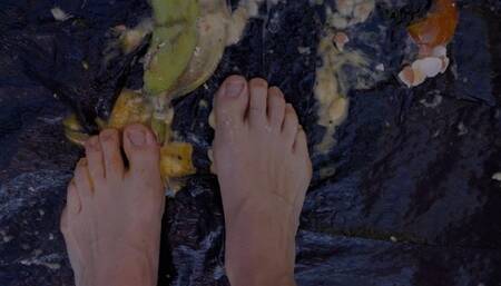 Giantess Feet Crushing Fruits and Free Range Eggs Part 2
