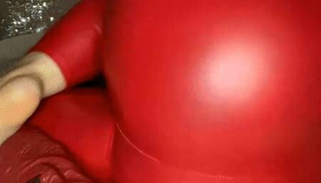 Watch me ! RED HOT LEATHER ASS - 22-1-24