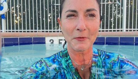 Carissa's Underwater Feet in the Hot Tub