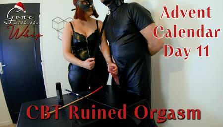 French Redhead Mistress Teases and Punishes Slave's Cock before giving him a Ruined Orgasm