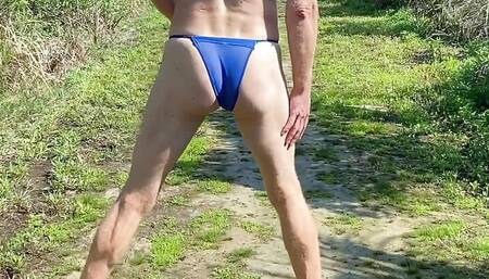 Trails blue sheer adjustable