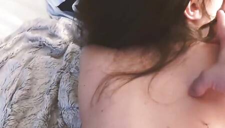 Pretty girl lips play with her boyfriend and make twerk fuck