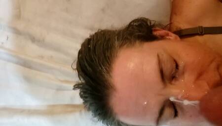 Amateur facial  cumshot  45