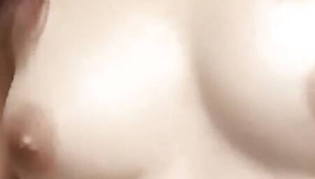 cute asian masturbates in front of the camera