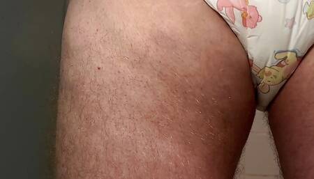 wear huge plug and diaper all day and fuck huge 14 inch 15 inch dildo