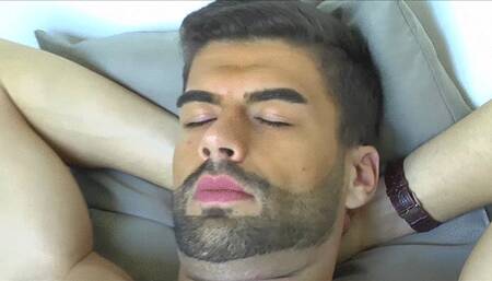 Hot barefoot businessman Fousac