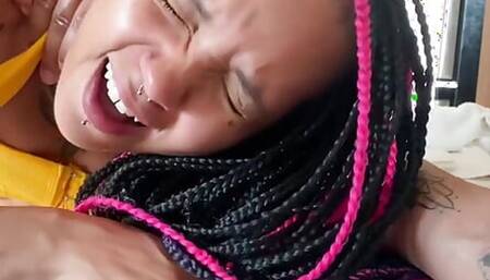 She Came Into My House with No Cash Was Being a Clumsy and Broke My Glass Now She Has to Pay up with That Ass