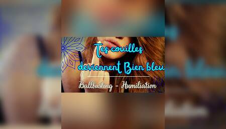 Ballbusting/humiliation: Your balls are turning blue
