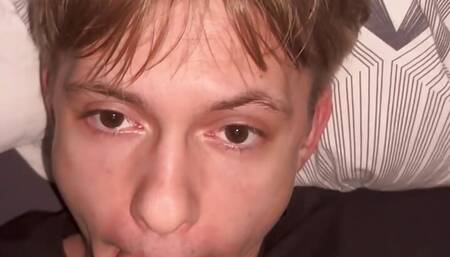 fucked a twink in the mouth and cum
