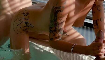 Beautiful Pretty Mary Threesome Sex in a Penthouse with a Pool Nigonika Best Hot Porn 2024.