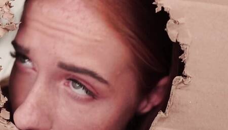 Tiny Russian Redhead Gets a Messy Creampie Packed in Her Pussy