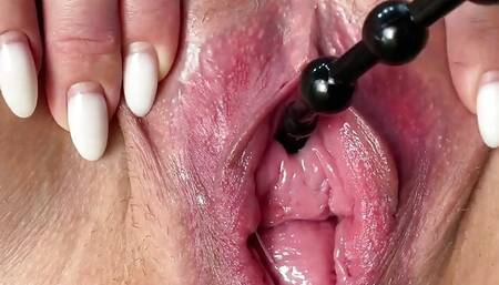 Crazywifeslut Cervix and Peehole Play