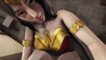 Hot Futa Wonder Woman fuck you | Female Taker POV