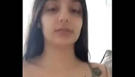 naughty spanish girl showing off at live