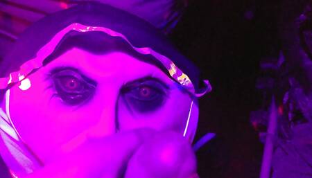 Gothic Handjob  Halloween style , for little dick on blacklight