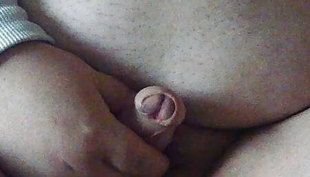Playing and cum