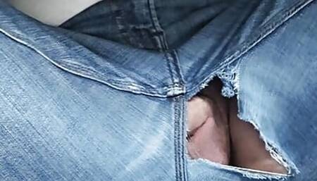 Hole in jeans
