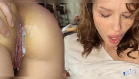 “Wrong hole!” Wife took cum in her tight ass