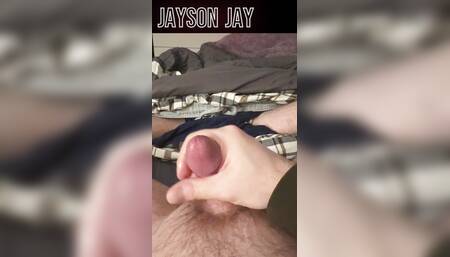 Thick White Cock Slowly Stroked to a Huge Gooey Cum Blast