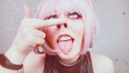 Naughty Nazuna Nanakusa loves to do piggy nose and grunt