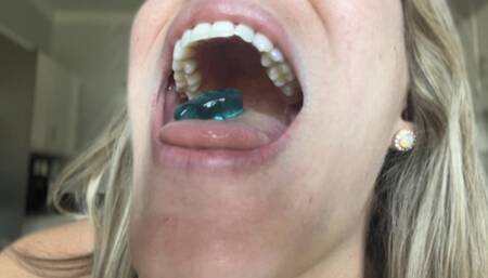 Giantess Endoscopic Birthday Gummy Bear Mouth Tour