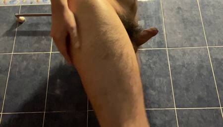 College Guy Showing Ass and Shooting Big Cumload